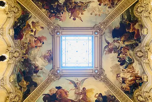 Opera ceiling, Opera Garnier, Paris, France