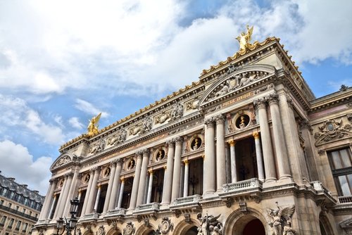 Paris, France - famous Opera Garnier. UNESCO World Heritage Site.