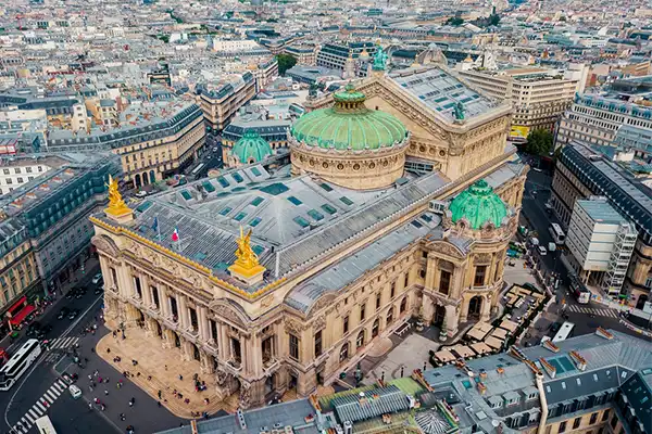 Opera Garnier in the city of Paris