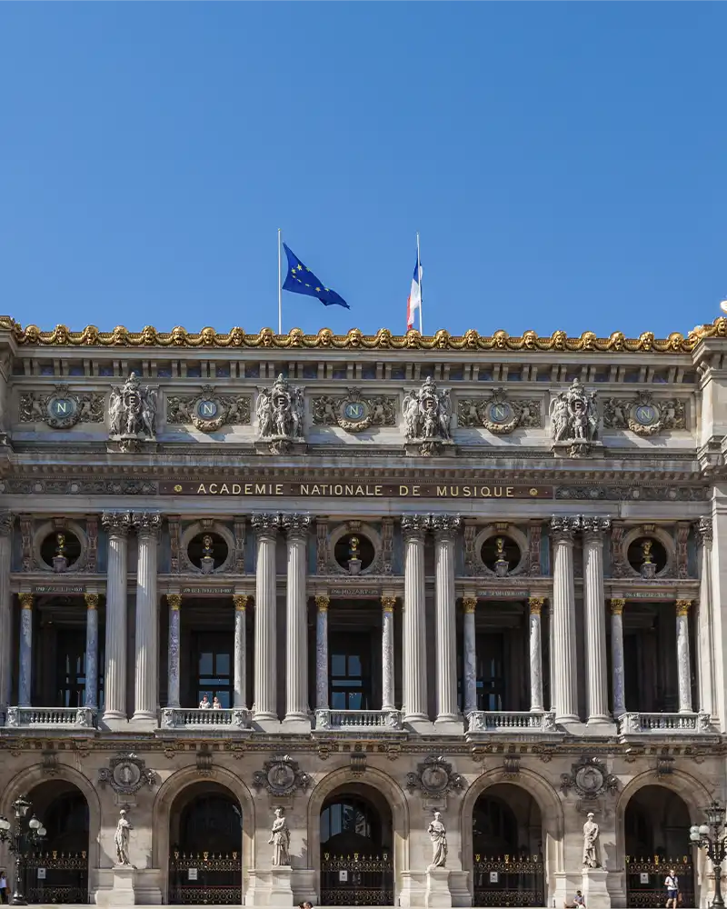 Exterior view of Paris Opera, France