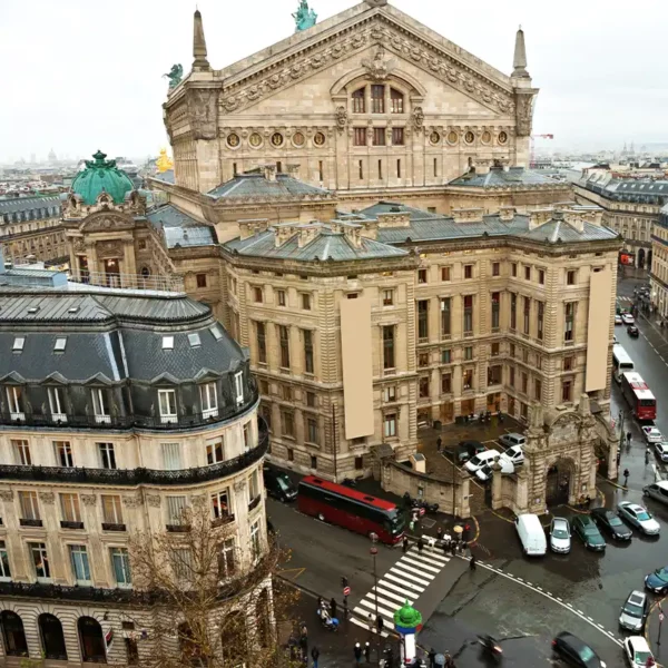 
View of opera Garnier, Paris, France.